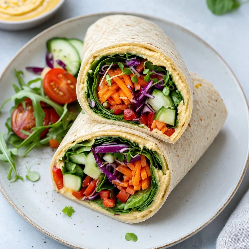Veggie and Hummus Wrap
