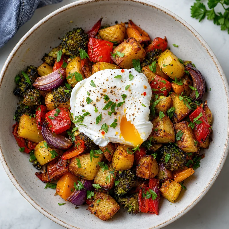 Veggie Hash & Egg