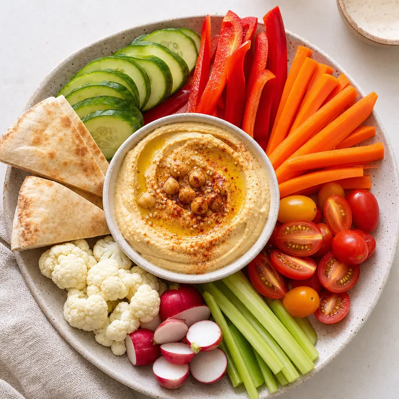 Veggie Hummus Plate