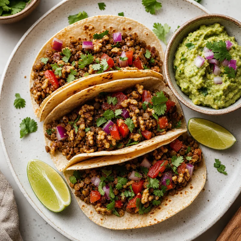 Walnut Lentil Tacos