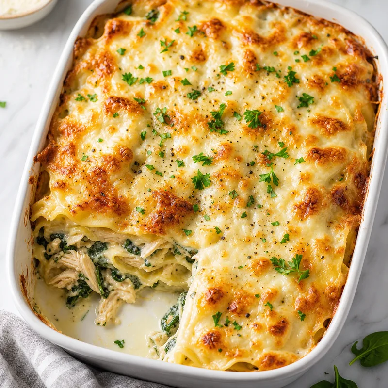 White Chicken Lasagna