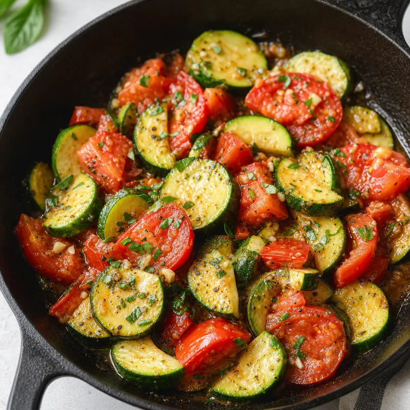 Zucchini and Tomato Skillet